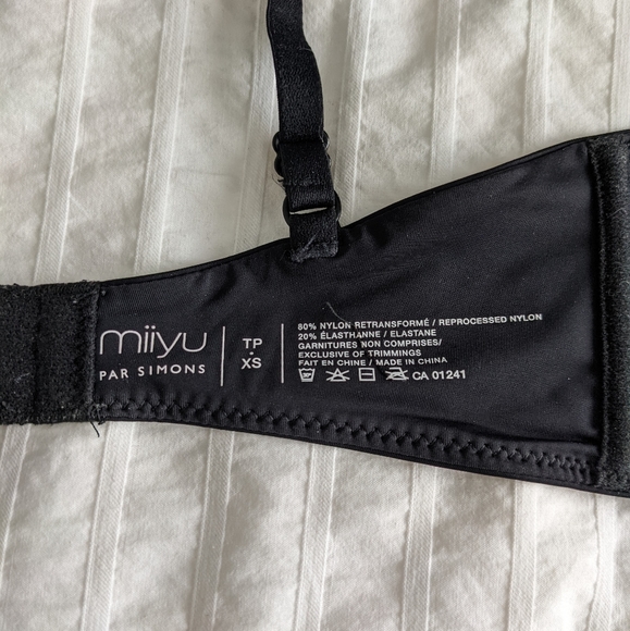 Miiyu for Simons Sporty Recycled Nylon Bralette - Black - Picture 7 of 7
